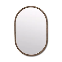 Wood Framed Oval Mirror