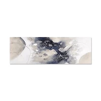 Beige & Blue Cluster Oil Painting