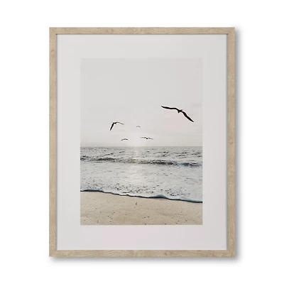 Morning at the Beach Framed Canvas