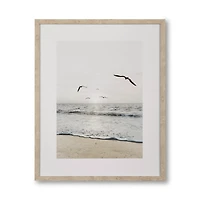 Morning at the Beach Framed Canvas