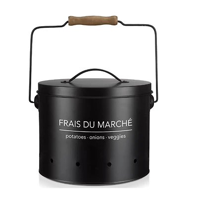 Potato/Onion/Veggies Rustic Metal Bin