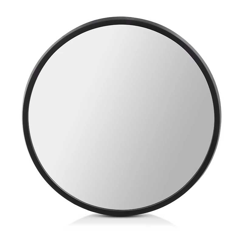 Round Mirror with Black Frame
