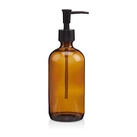Amber Glass Soap Dispenser