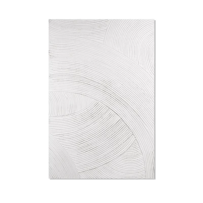 Tone on Tone Embossed Abstract Oil Painting