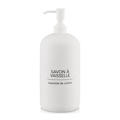 White Dish Soap Dispenser