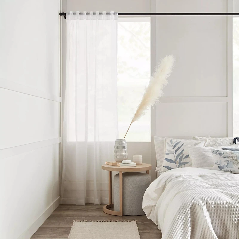 Kacha Rod Pocket Back Tab Sheer Curtain