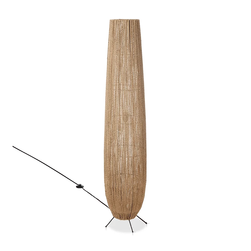 Hemp Rope Tube Floor Lamp