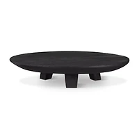 Black Wood Raised Tray