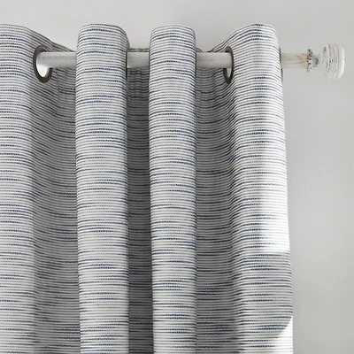 Blue Hadas Grommet Blackout Curtain