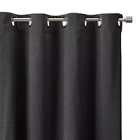 Charcoal Stanley Blackout Grommet Curtain