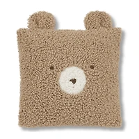 Emery Brown Teddy Throw Pillow