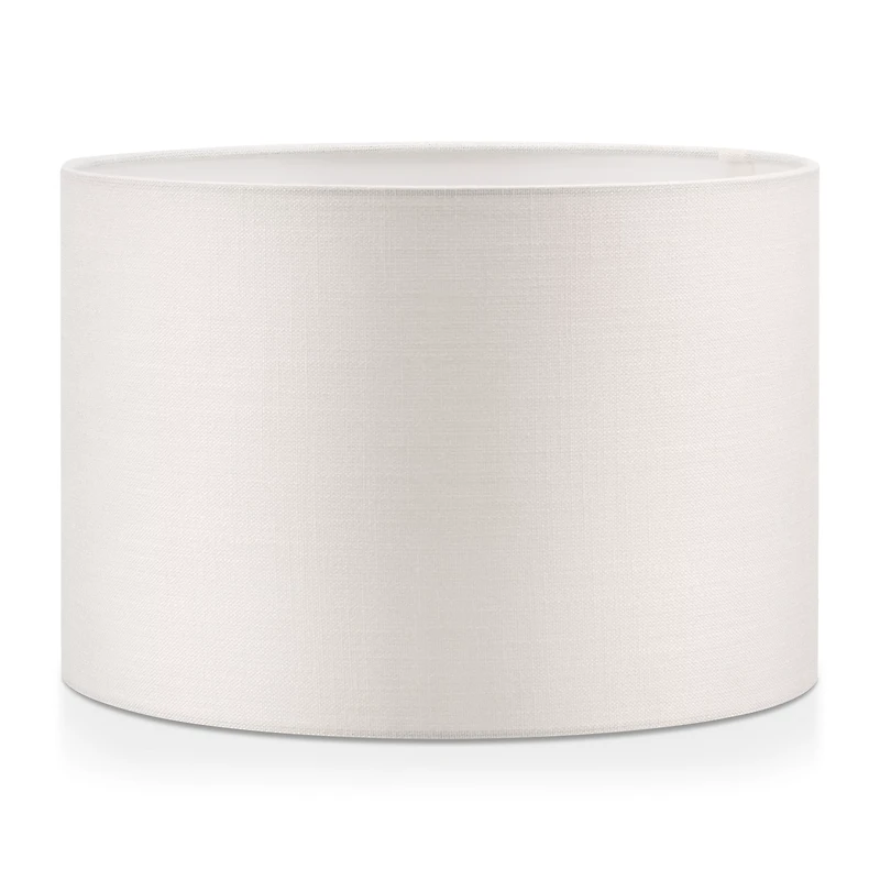 Off White Round Chita Fabric Lamp Shade