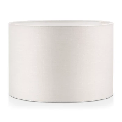 Off White Round Chita Fabric Lamp Shade