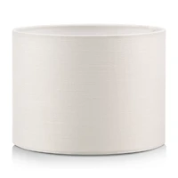 White Round Chita Fabric Lamp Shade