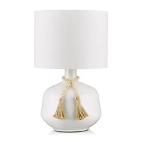 Ceramic Table Lamp with Bead String