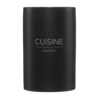 Typography Black Utensils Jar