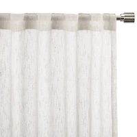 Cream Eneca Back-Tab/Rod-Pocket Curtain