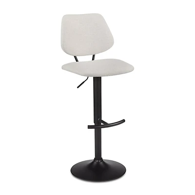 Fabric and Metal Adjustable Counter Stool