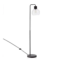 Metal and Glass Floor Lamp