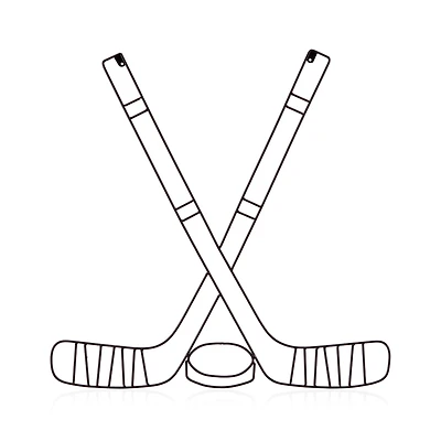 Metal Hockey Wall Art
