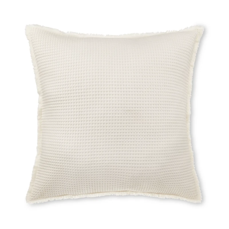 Natural Kristia Decorative Waffle Pillow