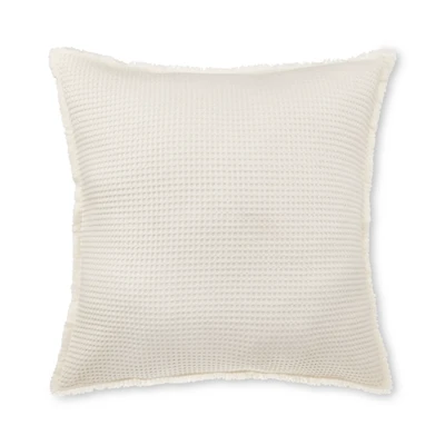 Natural Kristia Decorative Waffle Pillow