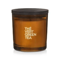 Bouclair Green Tea Candle with Wooden Lid