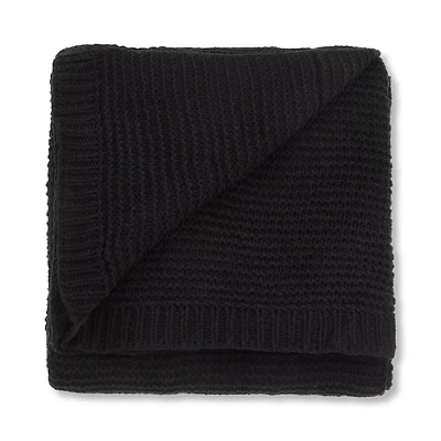 Black Lonny Woven Throw