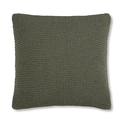 Green Lonny Knit Throw Pillow