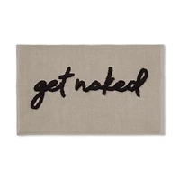 Get Naked Typography Bath Mat