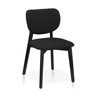 Fabric and Wood Dining Chair