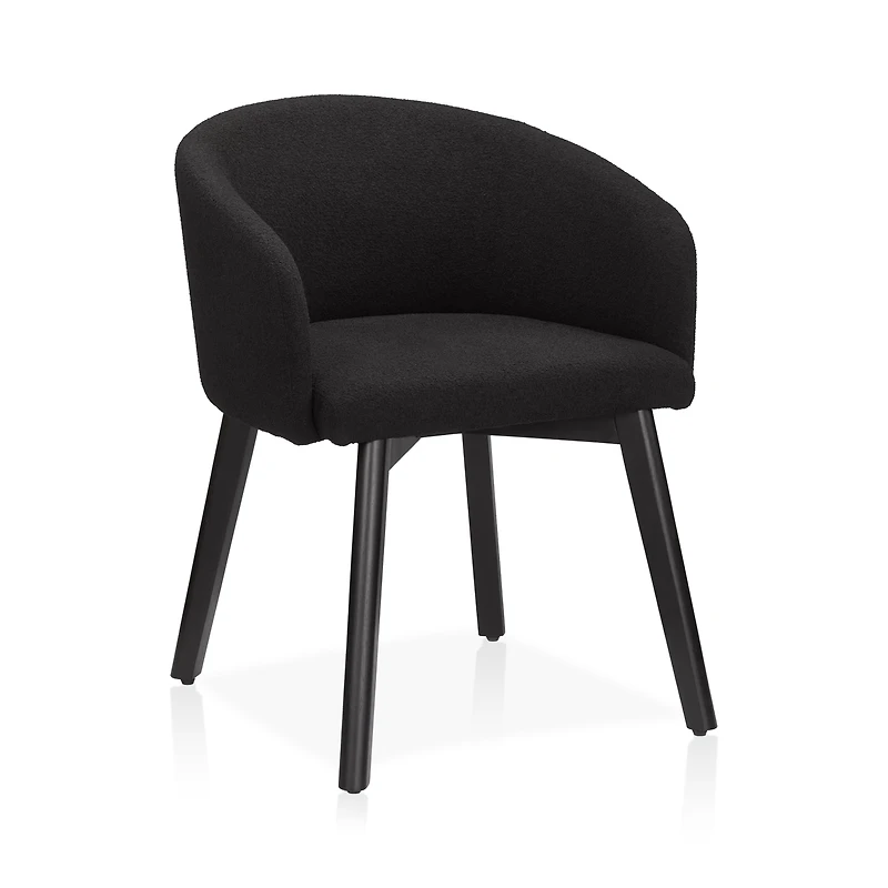 Fabric and Wood Dining Chair
