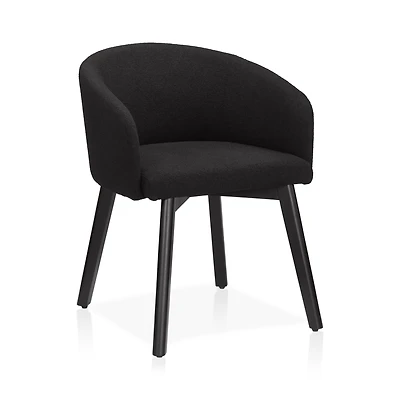 Fabric and Wood Dining Chair
