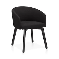 Fabric and Wood Dining Chair