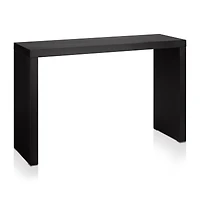 Black Wood Veneer Console Table