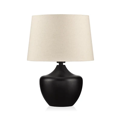 Black Wood Table Lamp