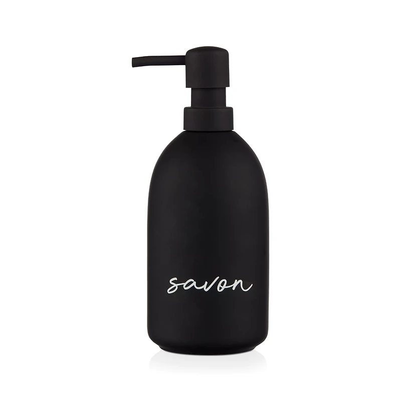 Ceramic Soap Dispenser with Typography