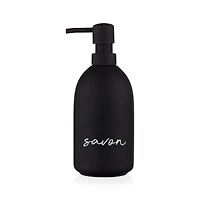 Ceramic Soap Dispenser with Typography