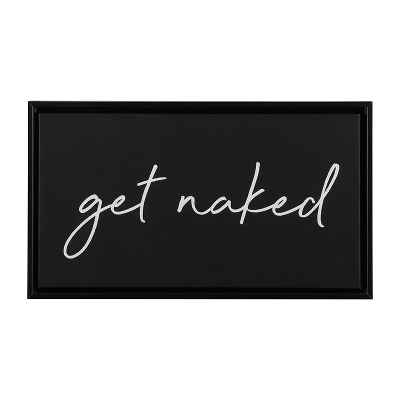 Get Naked Printed Canvas