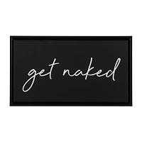 Get Naked Printed Canvas