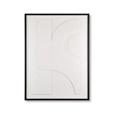 Abstract 3D Textured Framed Art