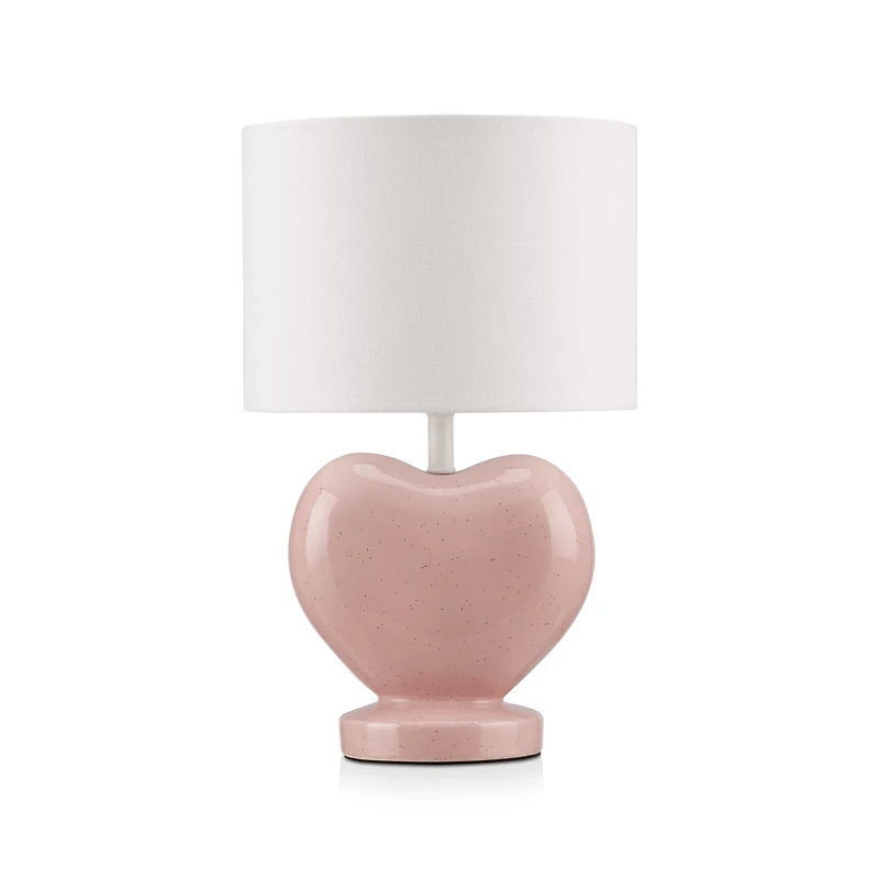 Pink Heart Shaped Table Lamp