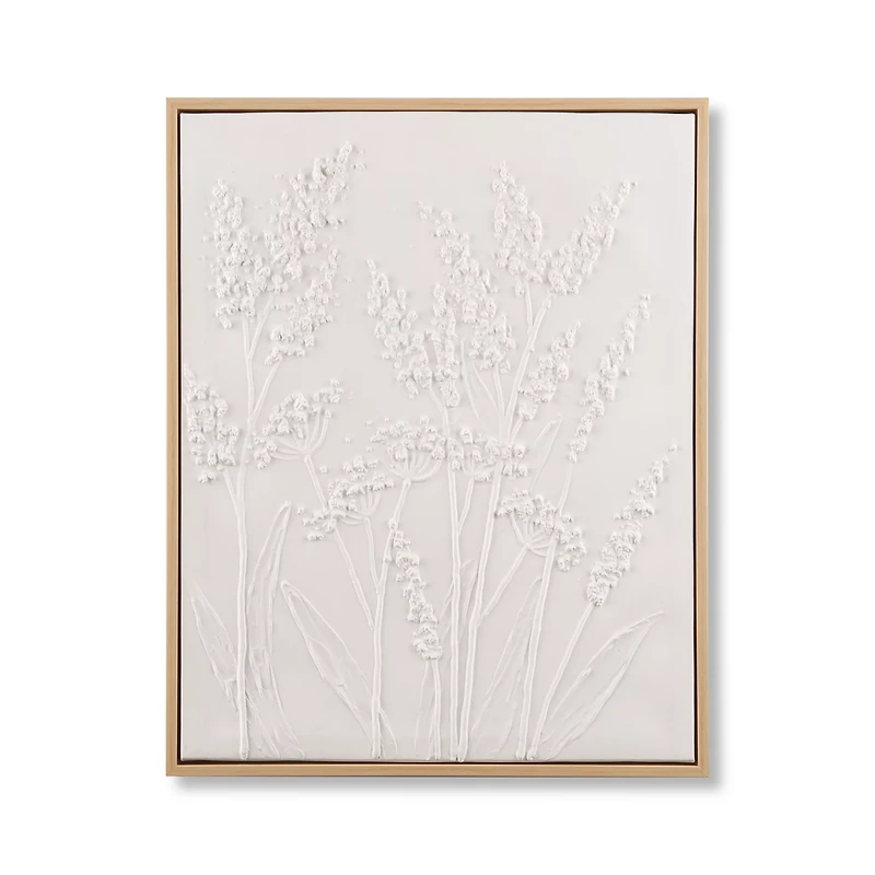 Dried Stem Oil Painted Framed Art
