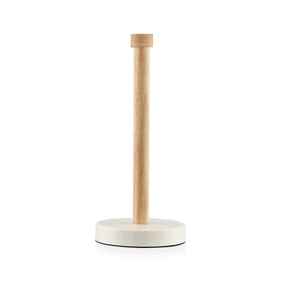 Wood and Metal Paper Towel Holder