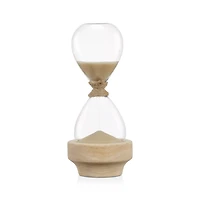 Decorative Hourglass with Wood Base