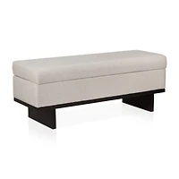 Fabric and Veneer Storage Bench