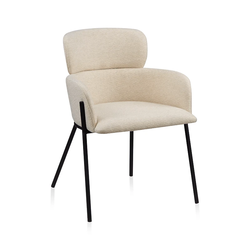 Fabric and Metal Dining Chair