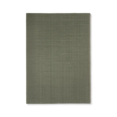 Two-Tone Green Outdoor Rug 5x7