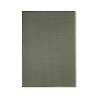 Two-Tone Green Outdoor Rug 5x7