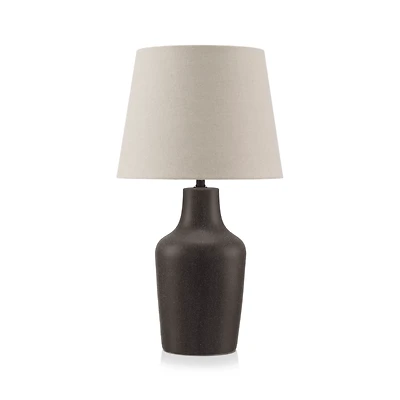 Ceramic and Linen Table Lamp